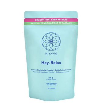 Niyama Wellness-Hey Relax! Magnesium Bisglycinate + Inositol + Gaba Relaxation Powder - Dragon Fruit & Prickly Pear-Wellness-01_PDP_NIYAMA_HEYRELAXDRAGONFRUIT_3df834fb-3fe0-4ac2-90a4-c59070f349fe-The Detox Market | 