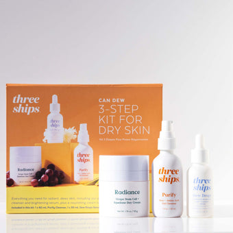 Three Ships-Can-Dew 3-Step Kit for Glowing Skin-Skincare-628110639691_1-The Detox Market | 