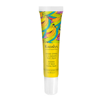 Kadalys-Banana Lip Balm Tube-Skincare-KADALYSBananaLipBalmonwhite-The Detox Market | 